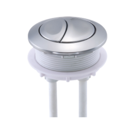 Round Dual Push Button For Toilet 58mm